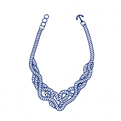 Marina Necklace Blue
