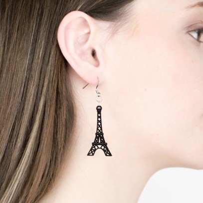 Eiffel Tower Earrings Gold