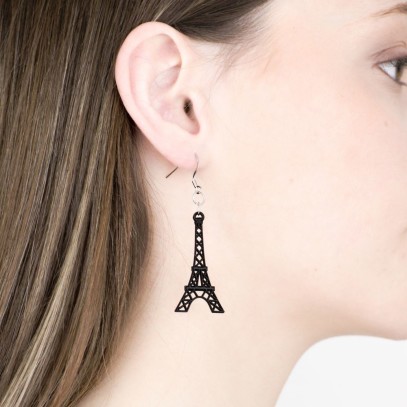 Boucles d'Oreilles Tour Eiffel Or