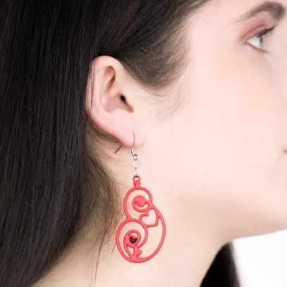 Passion Earrings Red