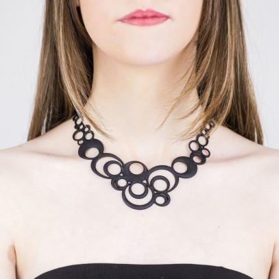 Collier Night Bubbles Noir