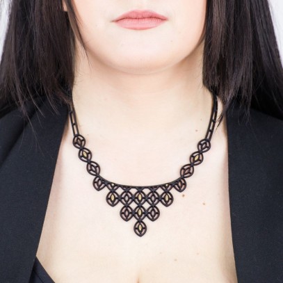 Byzance Necklace Black