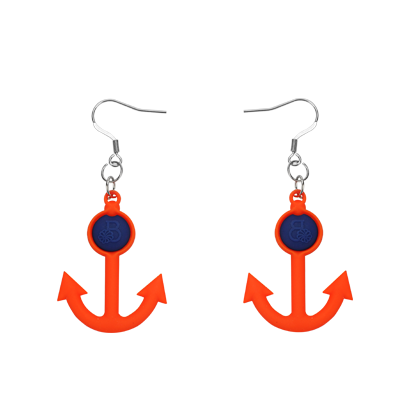 Boucles d'Oreilles Marina Orange