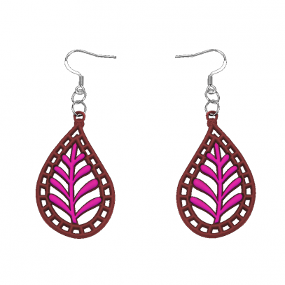 India Earrings Pink