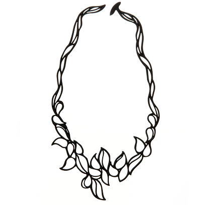 Drops Necklace Black