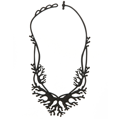 Coral Necklace Black
