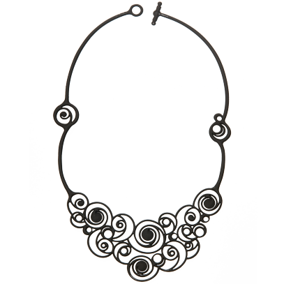 Collier Summer Spiral Noir