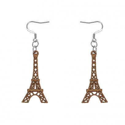 Boucles d'Oreilles Tour Eiffel Or