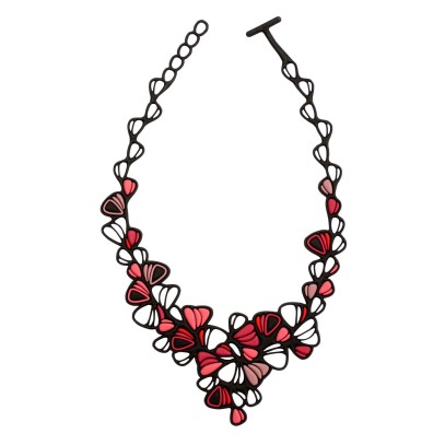 Pink Dahlia Necklace