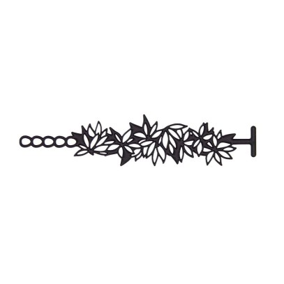 Pulseira Flora Negra