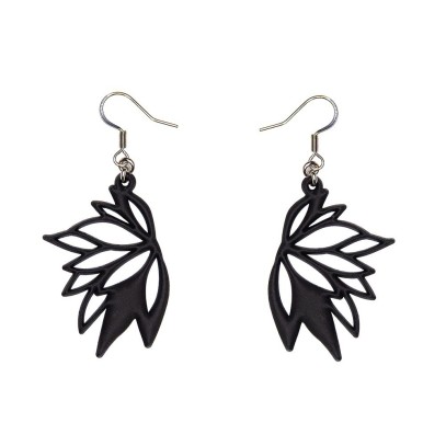 Pendientes Black Flora