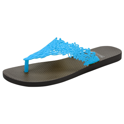 Black and blue Hawaii Flip-flops