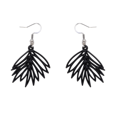 Boucles d'Oreilles Waimea Noires